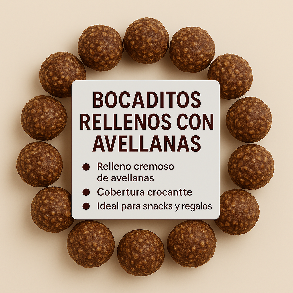 Bocaditos Rellenos con Avellanas