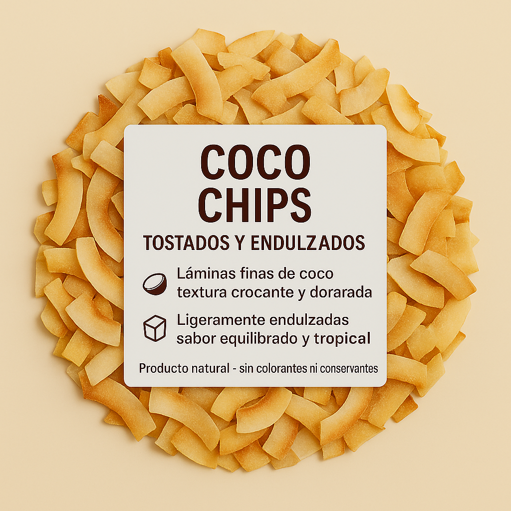 Coco Chips Tostados y Endulzados