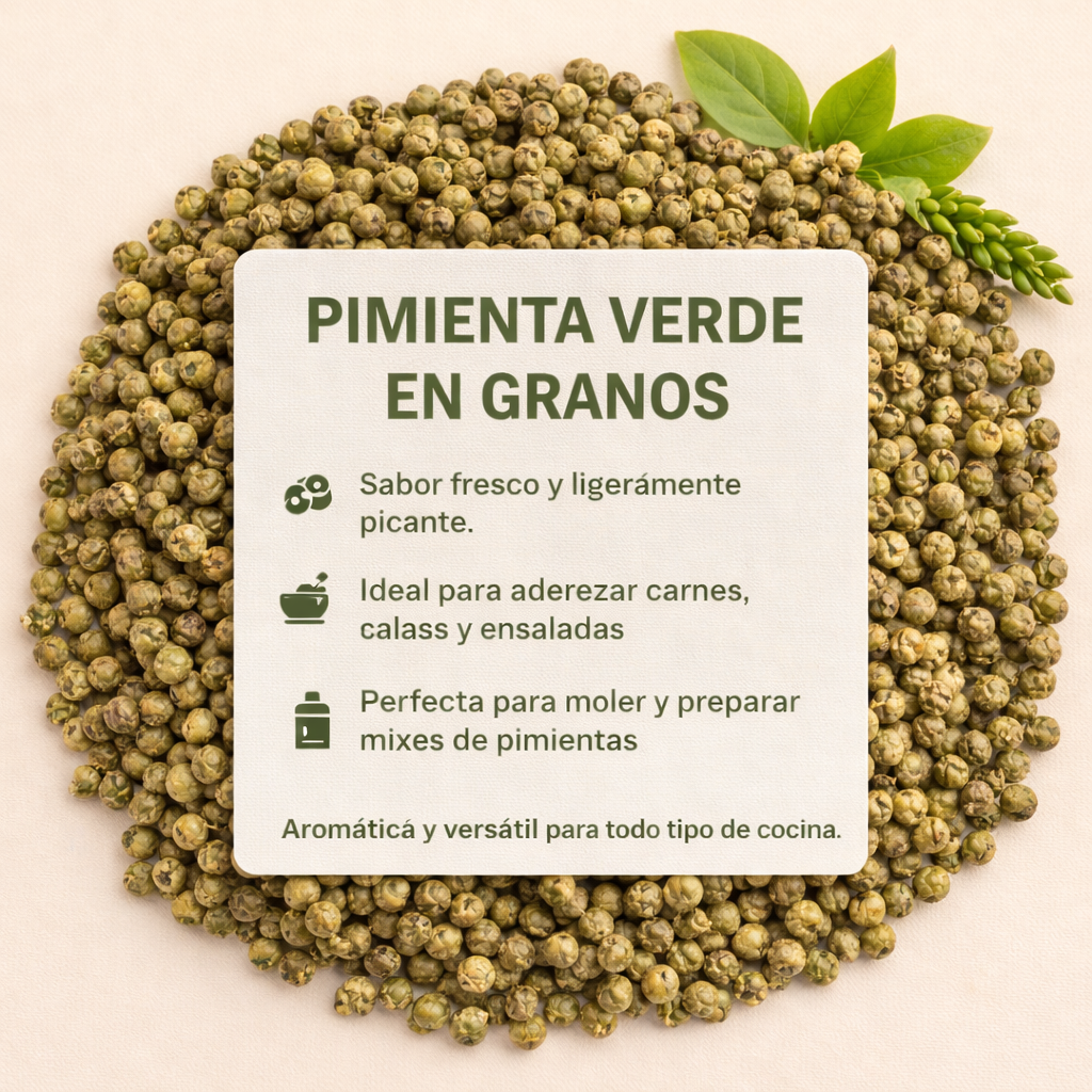 Pimienta Verde en Granos