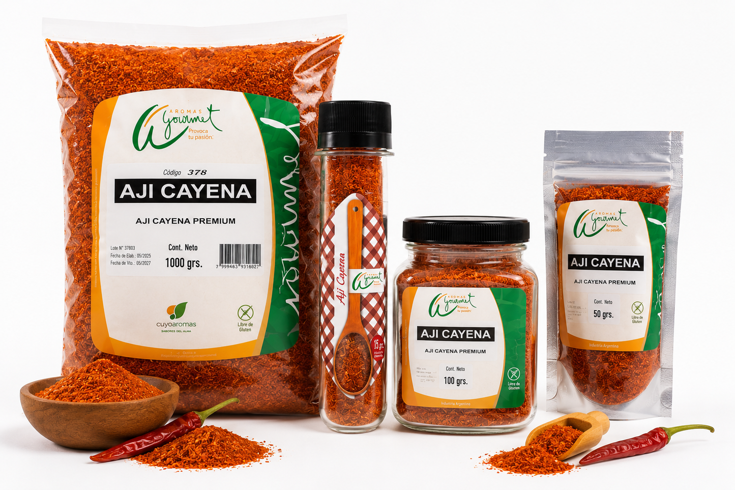 Ají Cayena Rojo 1 kg