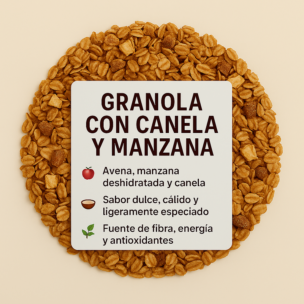 Granola con Canela y Manzana