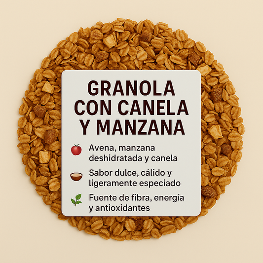 Granola con Canela y Manzana