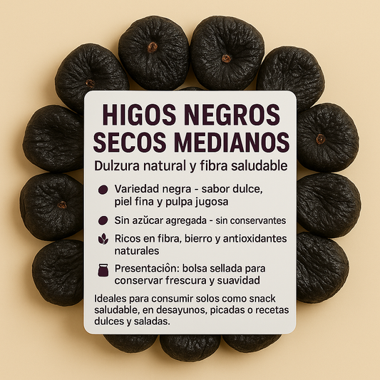 Higos Negros Secos Medianos
