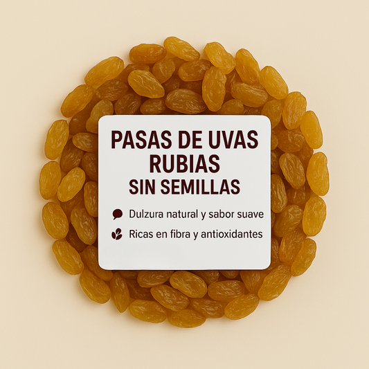 Pasas de Uvas Rubias sin Semillas