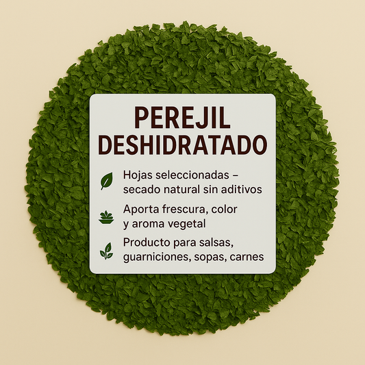 Perejil deshidratado