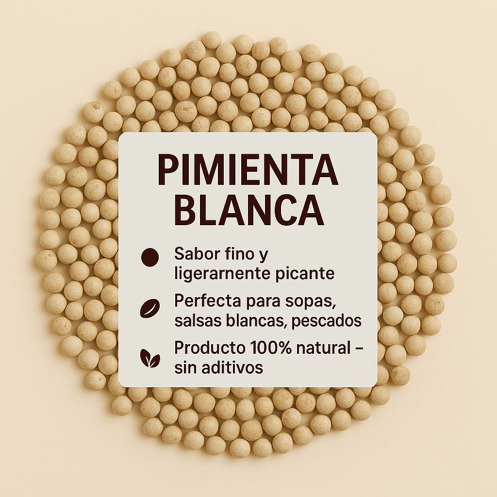 Pimienta Blanca en Granos