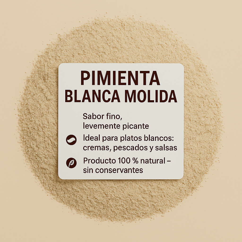 Pimienta Blanca Molida Extra