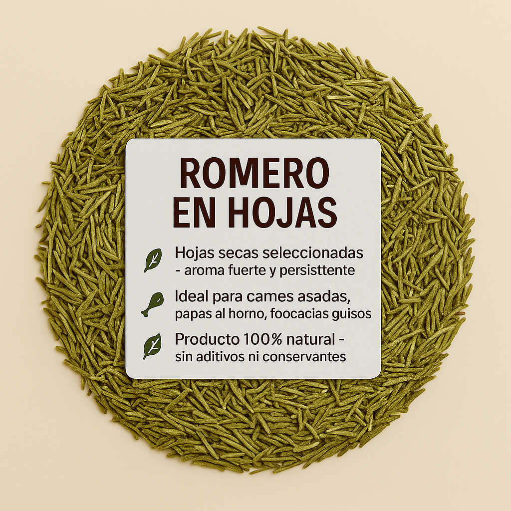 Romero en hojas
